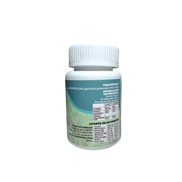 Alga spirulina 60 capsulas - Image 2