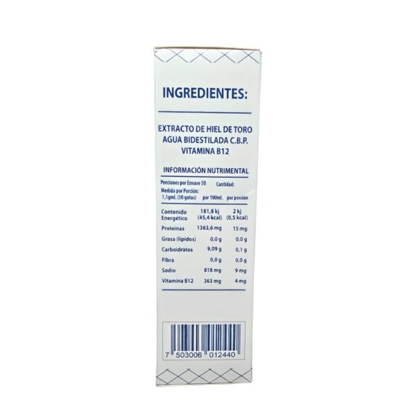 Extracto de hiel de toro vitaminada 55 ml - Image 3