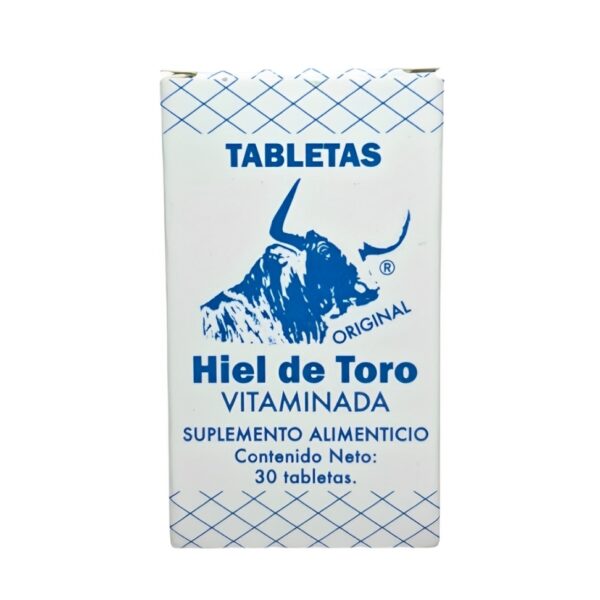 30 tabletas de hiel de toro vitaminada