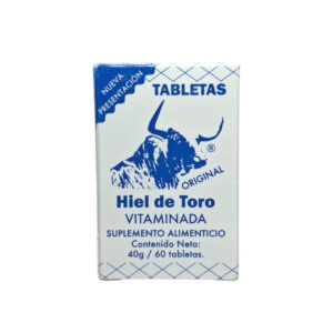 60 tabletas de hiel de toro vitaminada